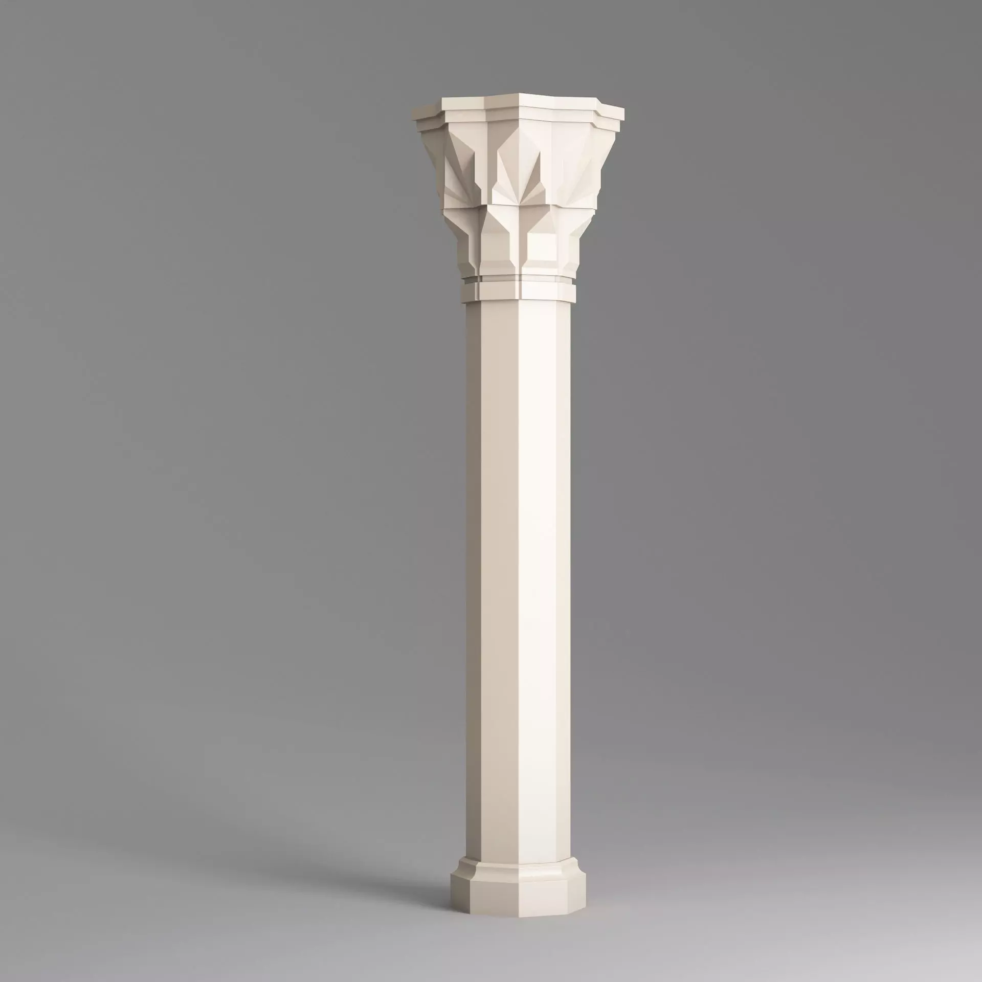 Classic Islamic Architectural Column 004 3D model_0