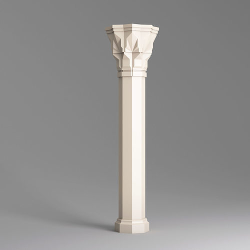 Classic Islamic Architectural Column 004 3D model
