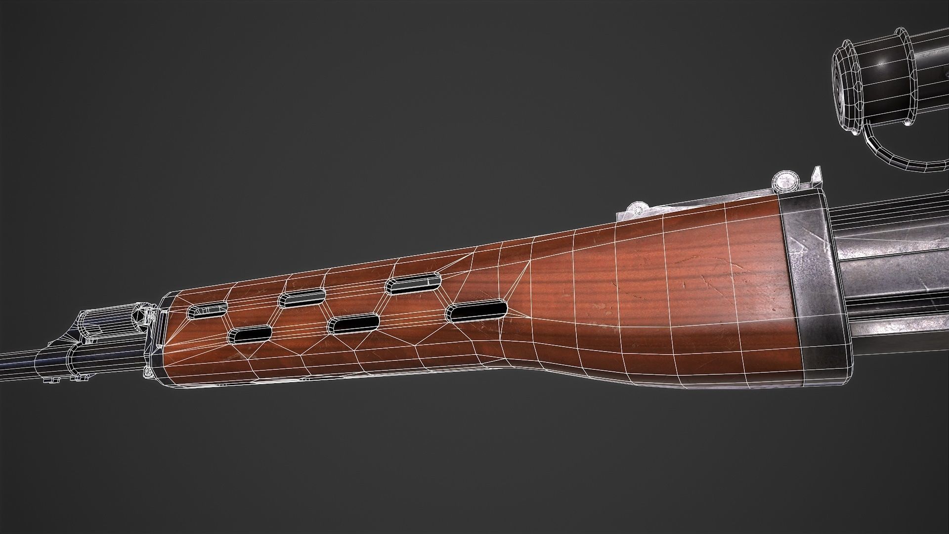 SVD Dangerous Sniper Rifle  Low-poly 3D model_18