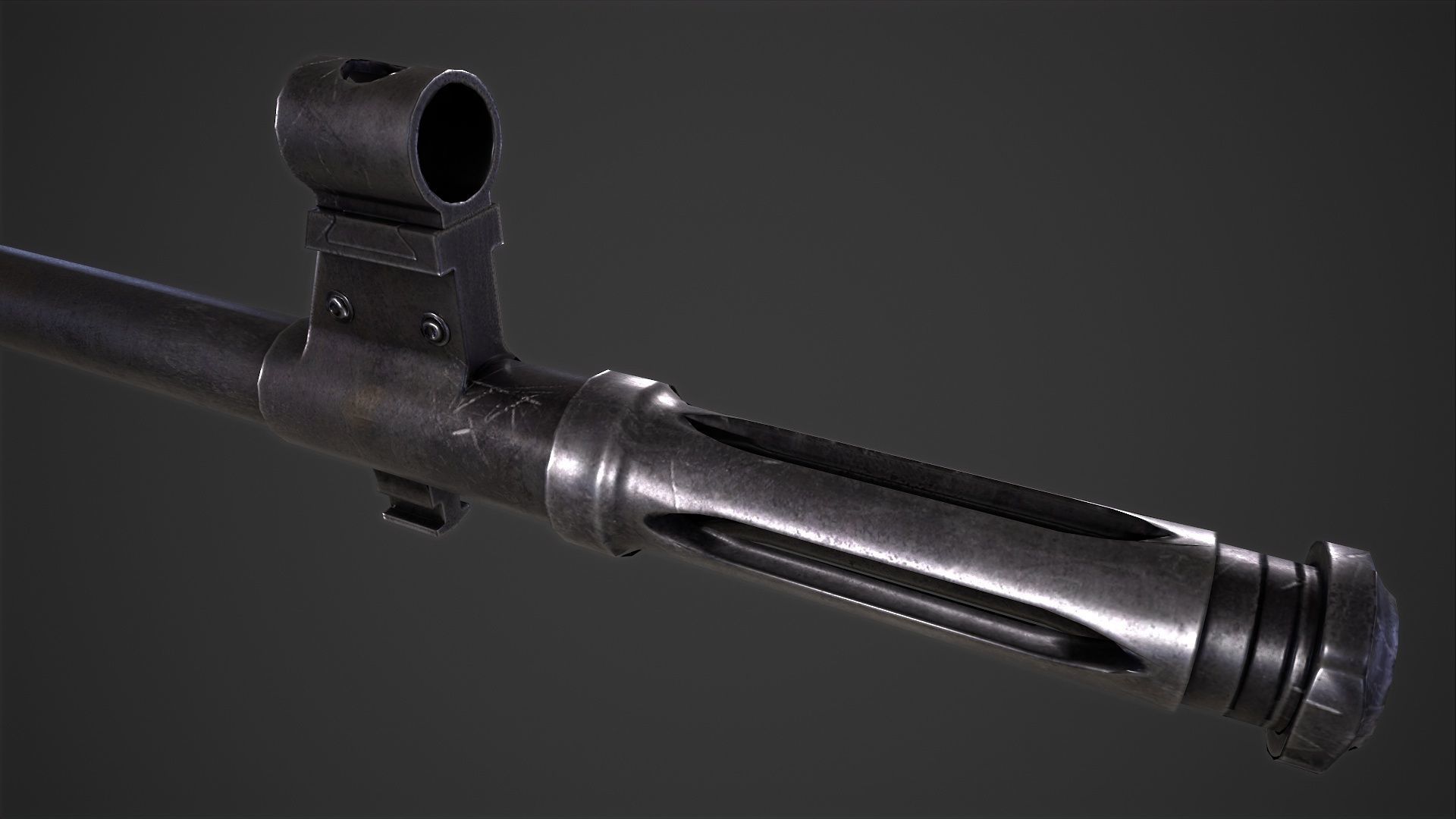 SVD Dangerous Sniper Rifle  Low-poly 3D model_23