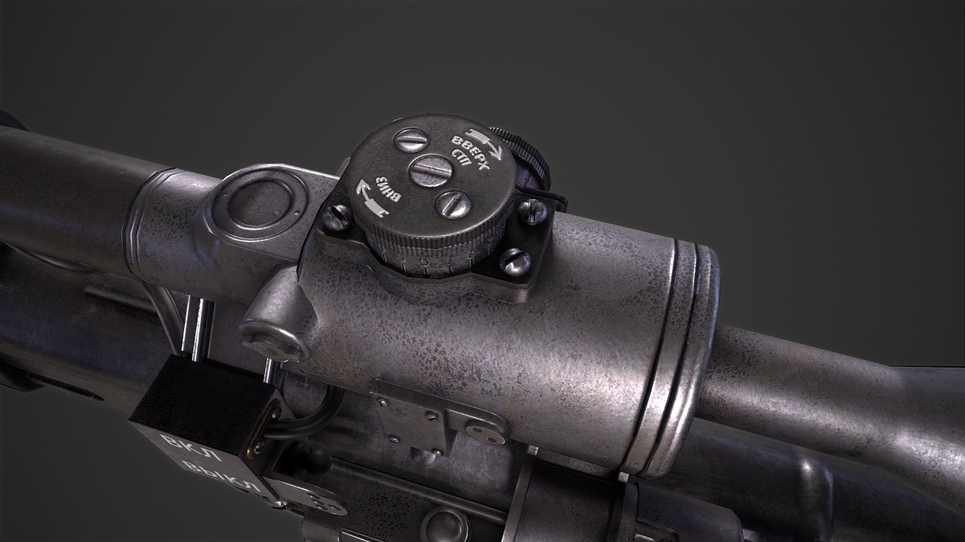 SVD Dangerous Sniper Rifle  Low-poly 3D model_15