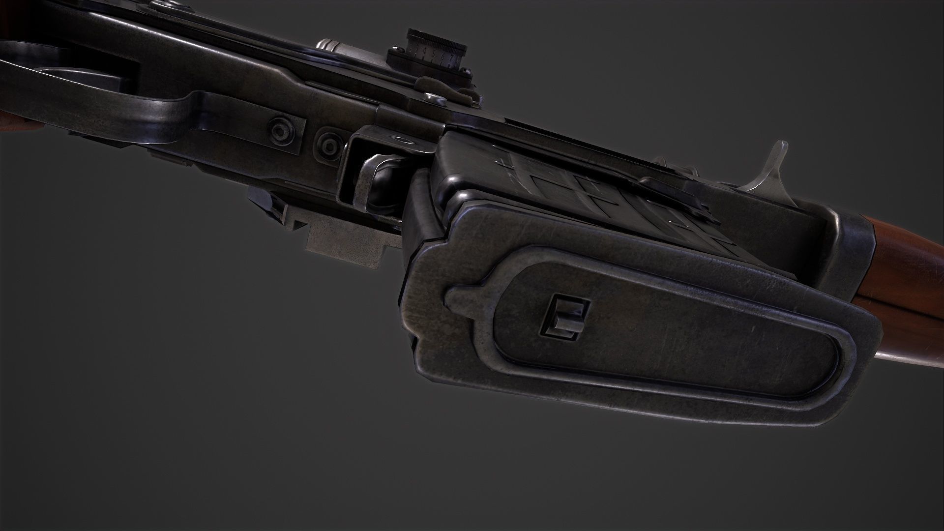 SVD Dangerous Sniper Rifle  Low-poly 3D model_9