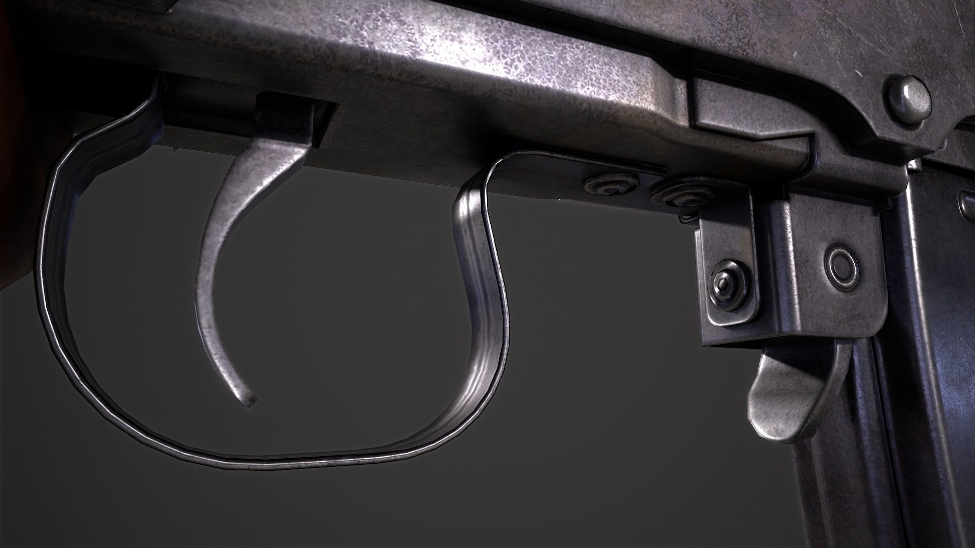 SVD Dangerous Sniper Rifle  Low-poly 3D model_11
