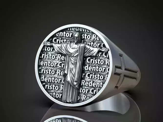 Signet Ring Cristo Redentor