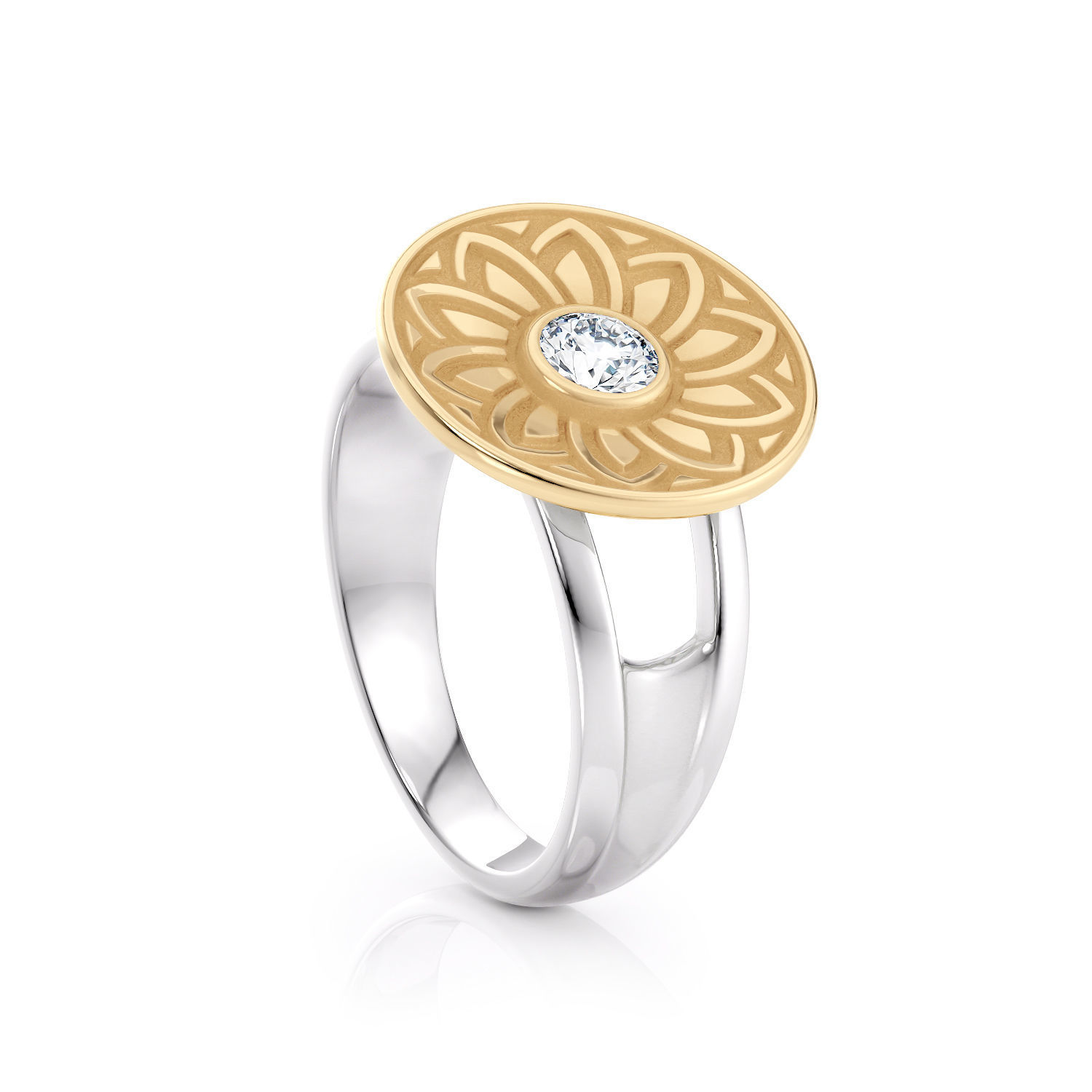 Circle ring with pattern R 0340 printable 3d model 3D print model_18