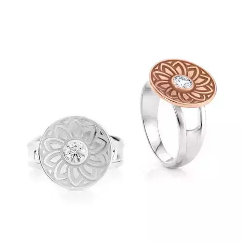 Circle ring with pattern R 0340 printable 3d model 3D print model Circle ring with pattern R 0340 printable 3d model 3D print model