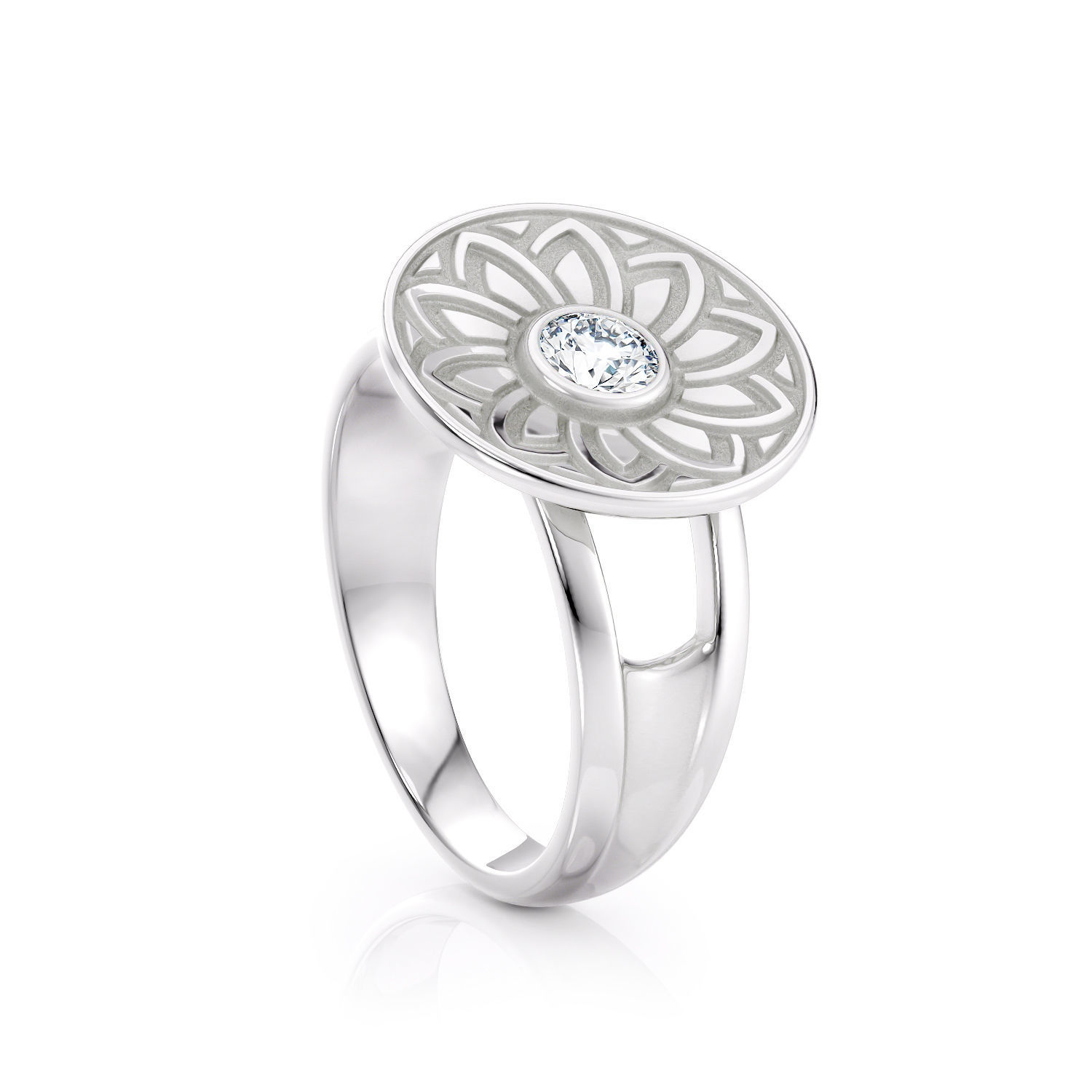 Circle ring with pattern R 0340 printable 3d model 3D print model_10