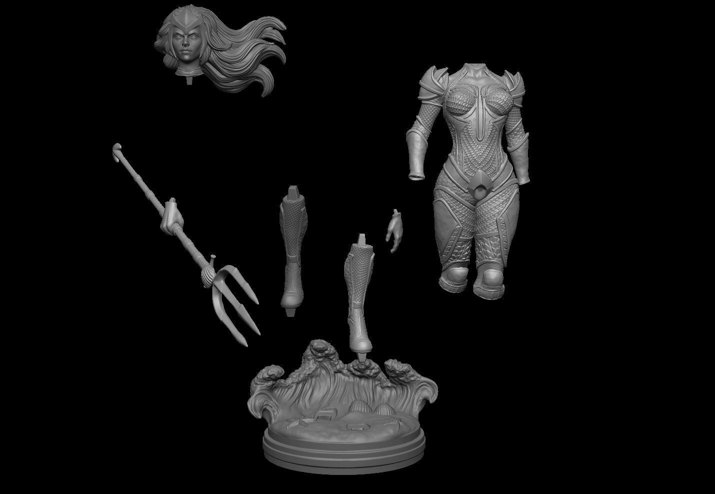Mera Fan Art 3D print model_6