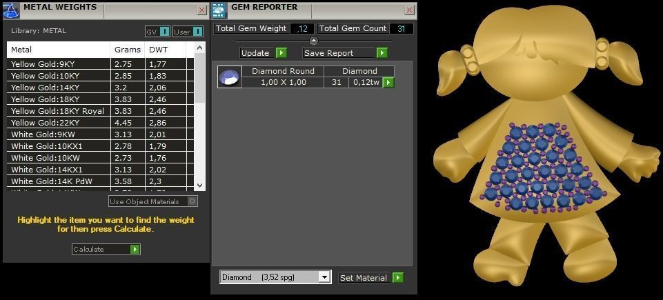 Boy and Girl Pendant 3D print model_8