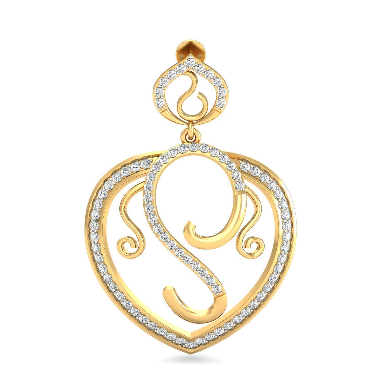 Women Long Earrings 3dm stl 3mf obj glb gltf render details 3D print model_5