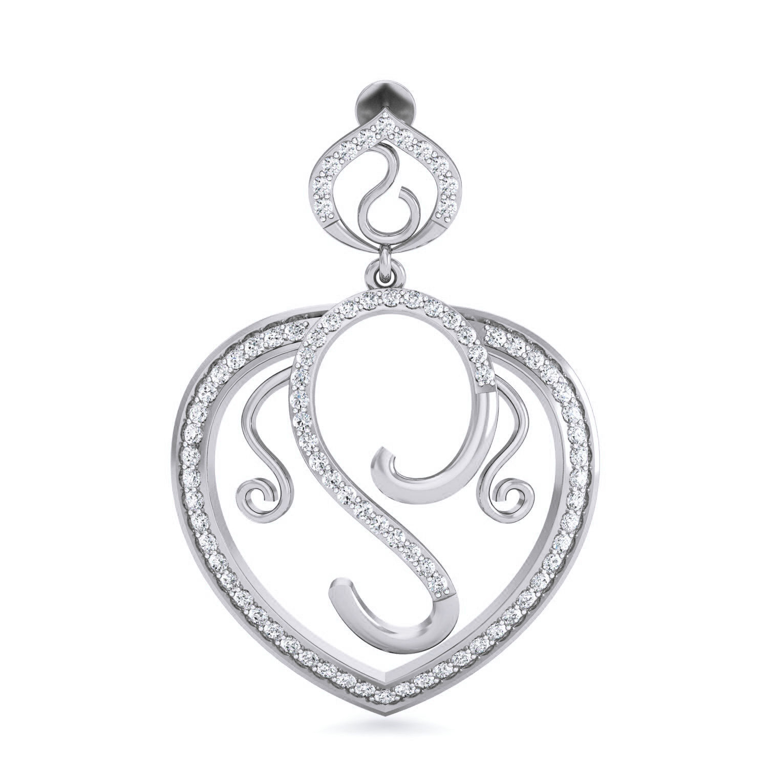 Women Long Earrings 3dm stl 3mf obj glb gltf render details 3D print model_4