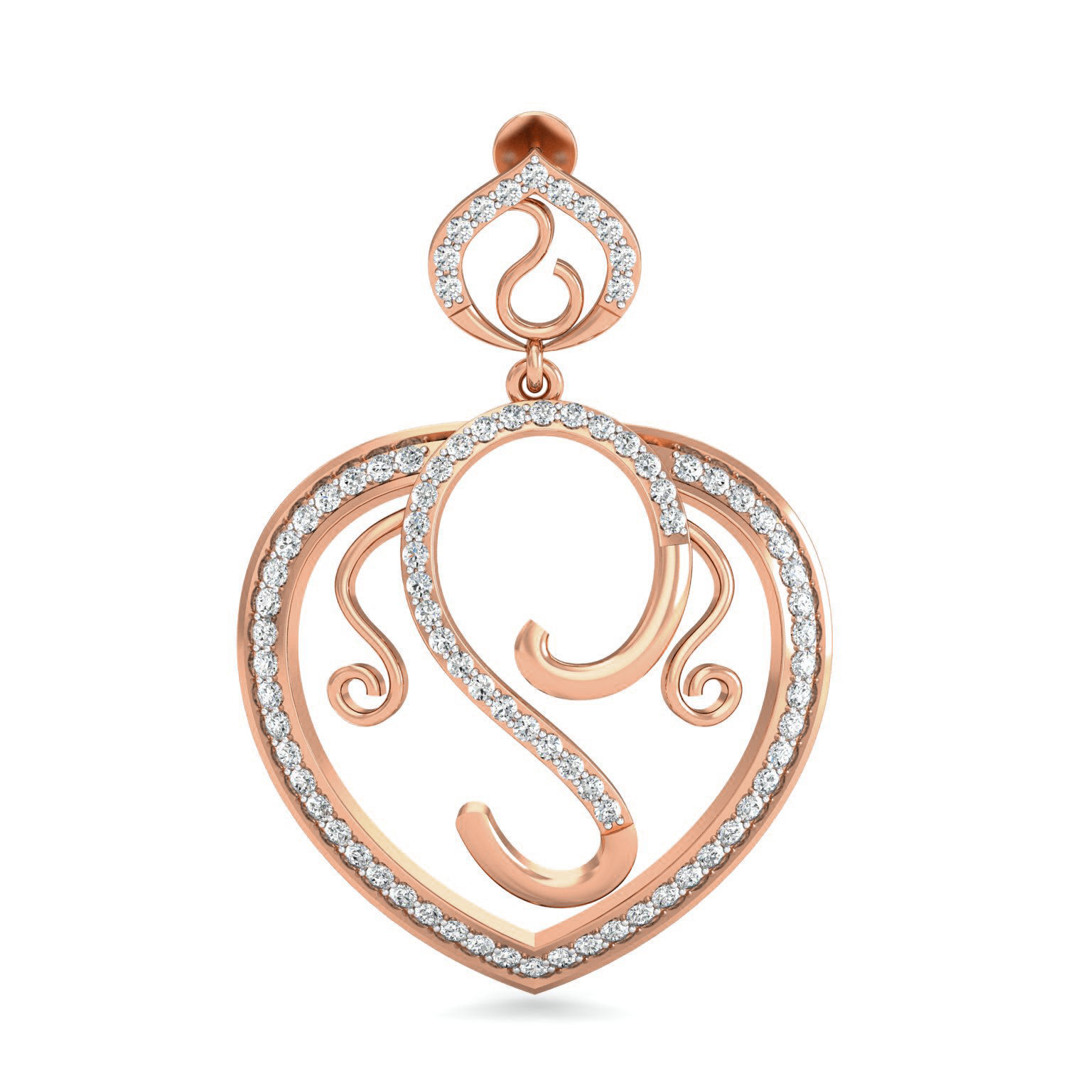 Women Long Earrings 3dm stl 3mf obj glb gltf render details 3D print model_7