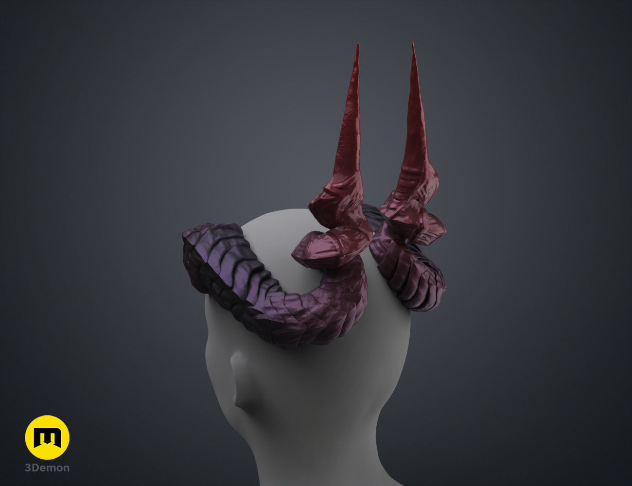 Ophelia Mardoon Horns - Critical Role 3D print model_21