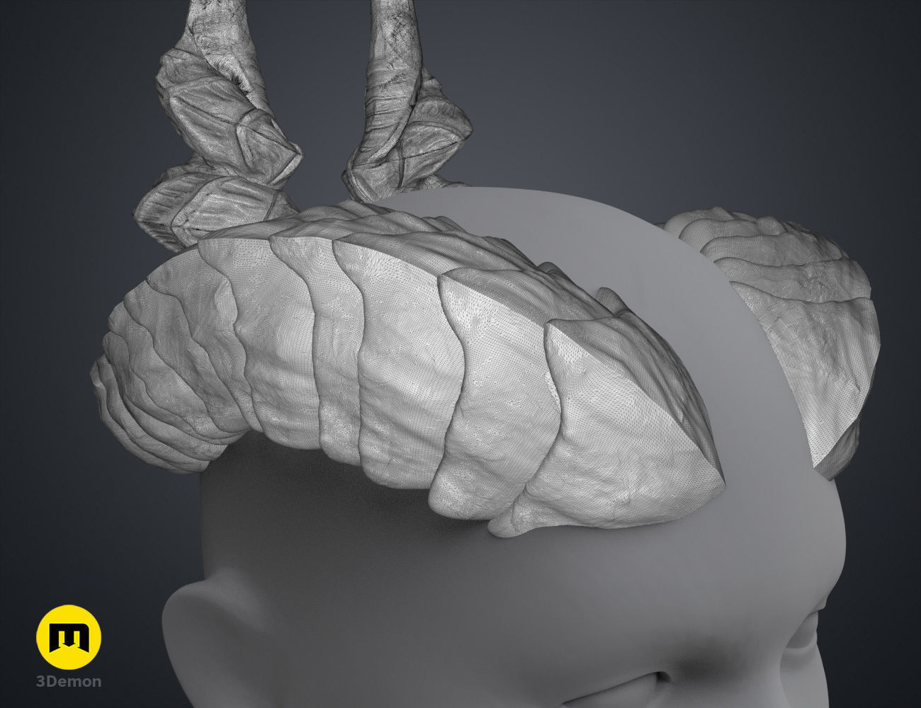 Ophelia Mardoon Horns - Critical Role 3D print model_13