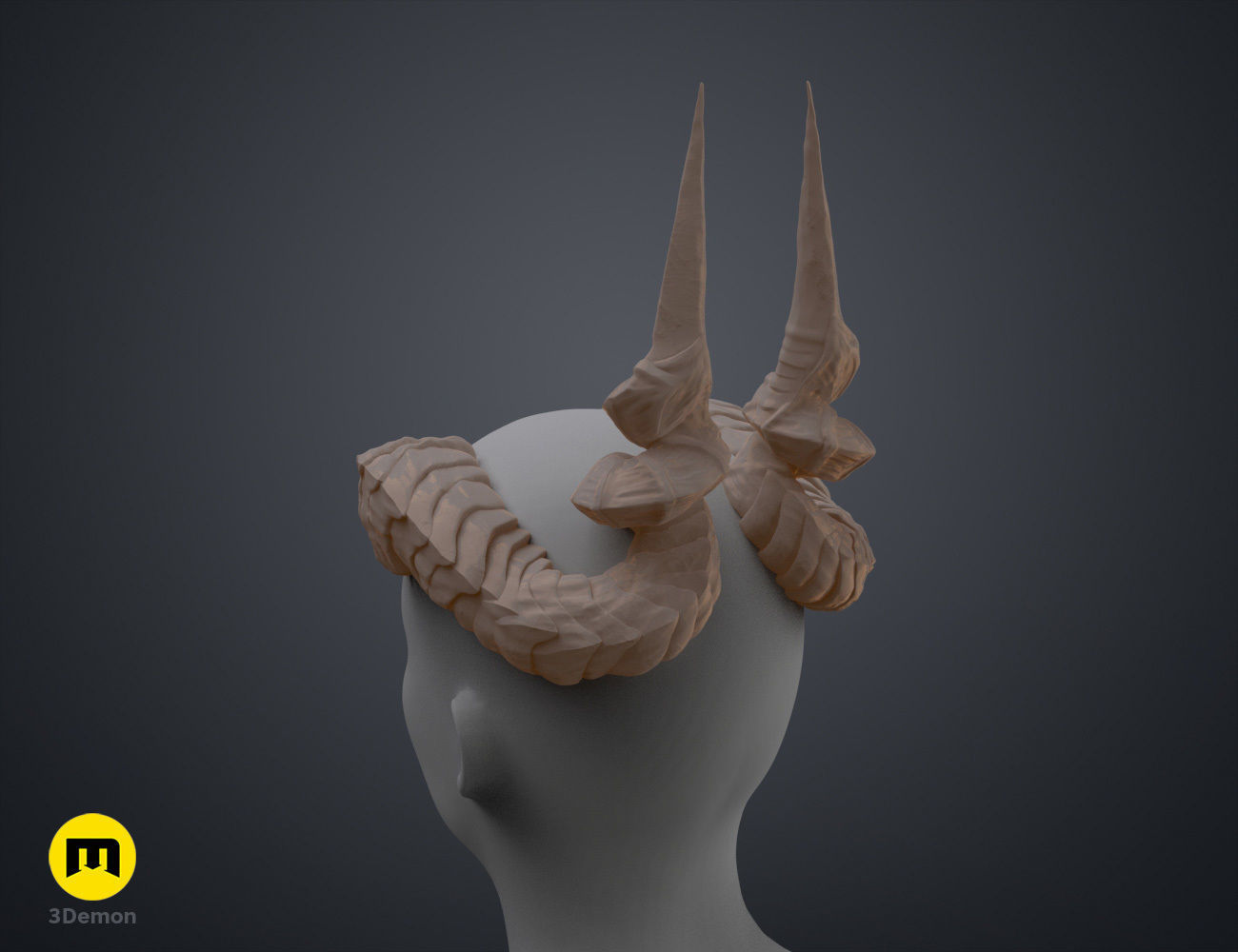 Ophelia Mardoon Horns - Critical Role 3D print model_9