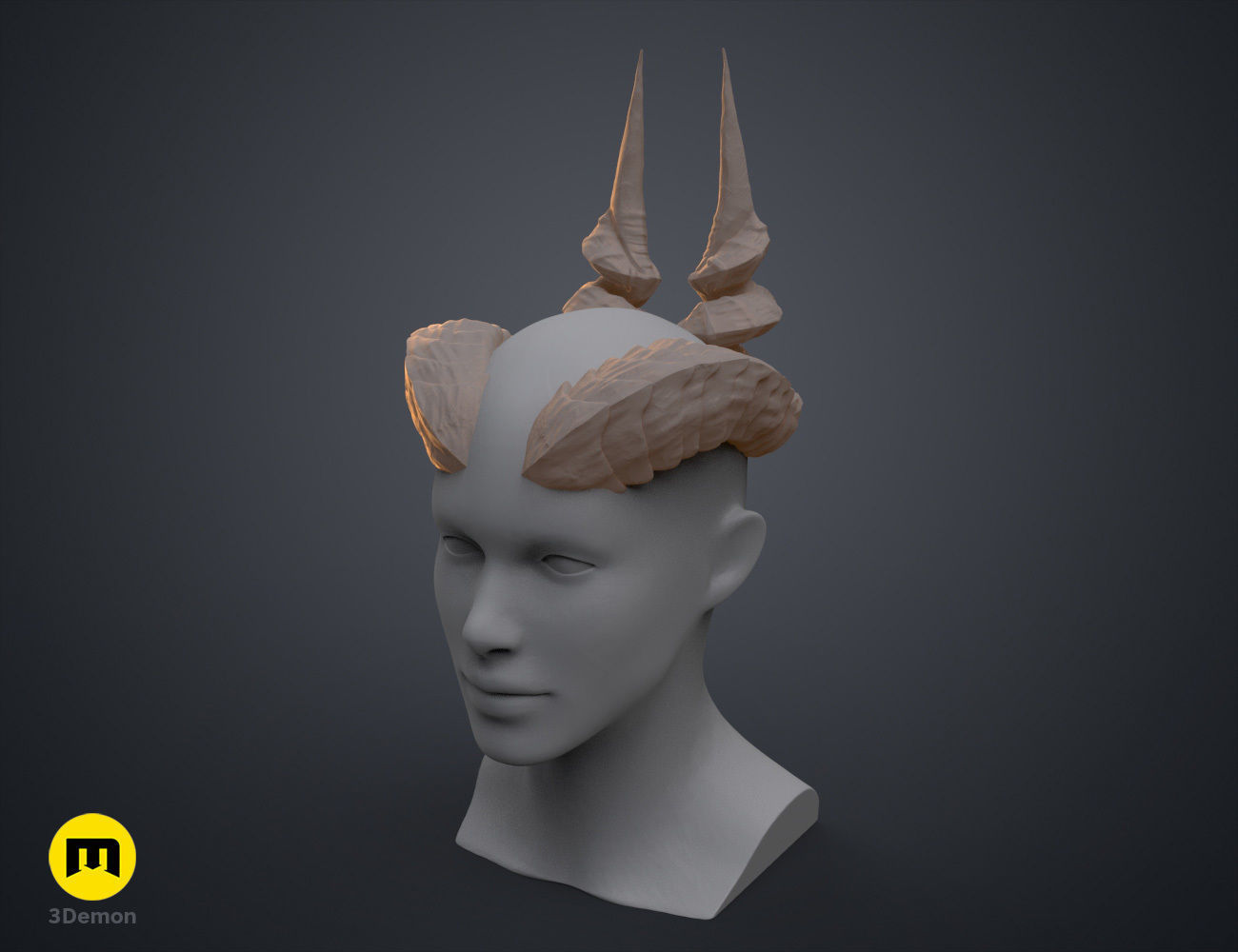 Ophelia Mardoon Horns - Critical Role 3D print model_7
