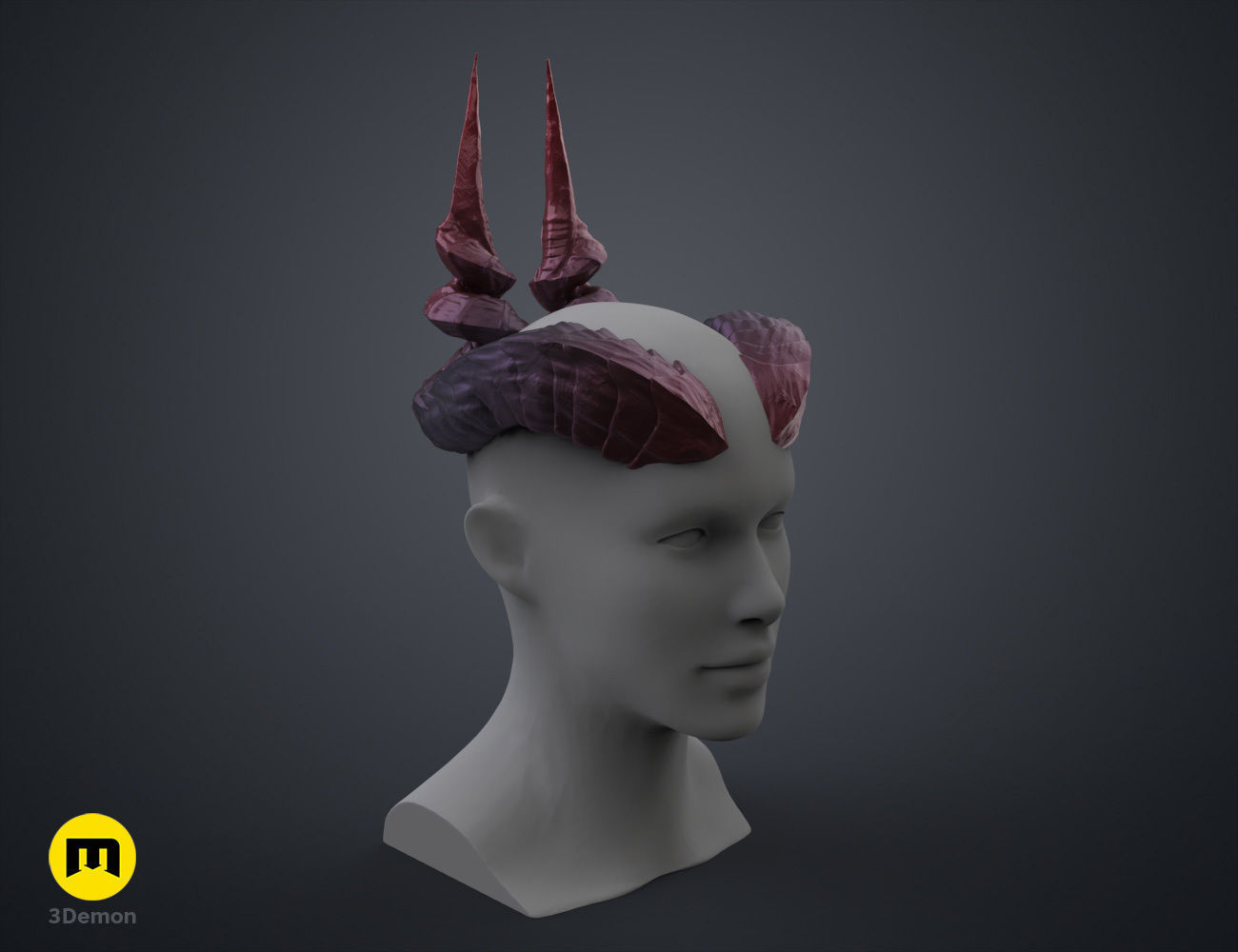 Ophelia Mardoon Horns - Critical Role 3D print model_23