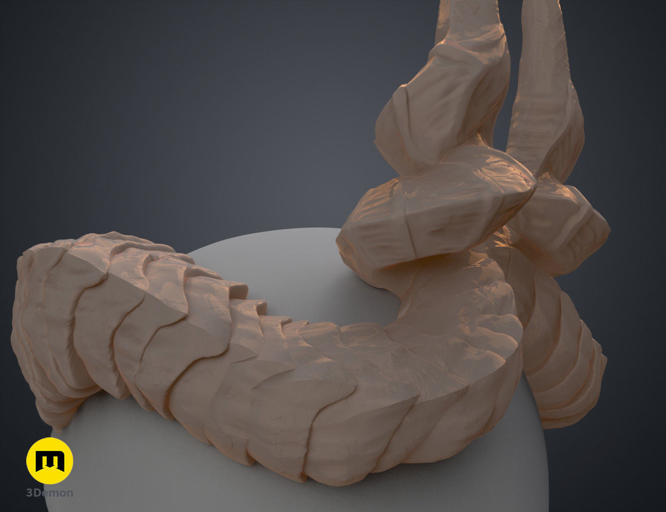 Ophelia Mardoon Horns - Critical Role 3D print model_12