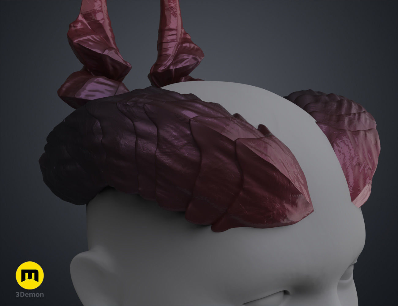 Ophelia Mardoon Horns - Critical Role 3D print model_2