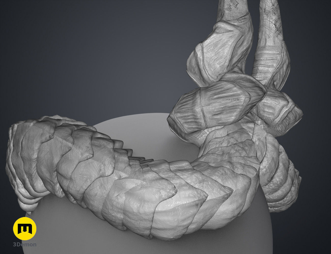 Ophelia Mardoon Horns - Critical Role 3D print model_15