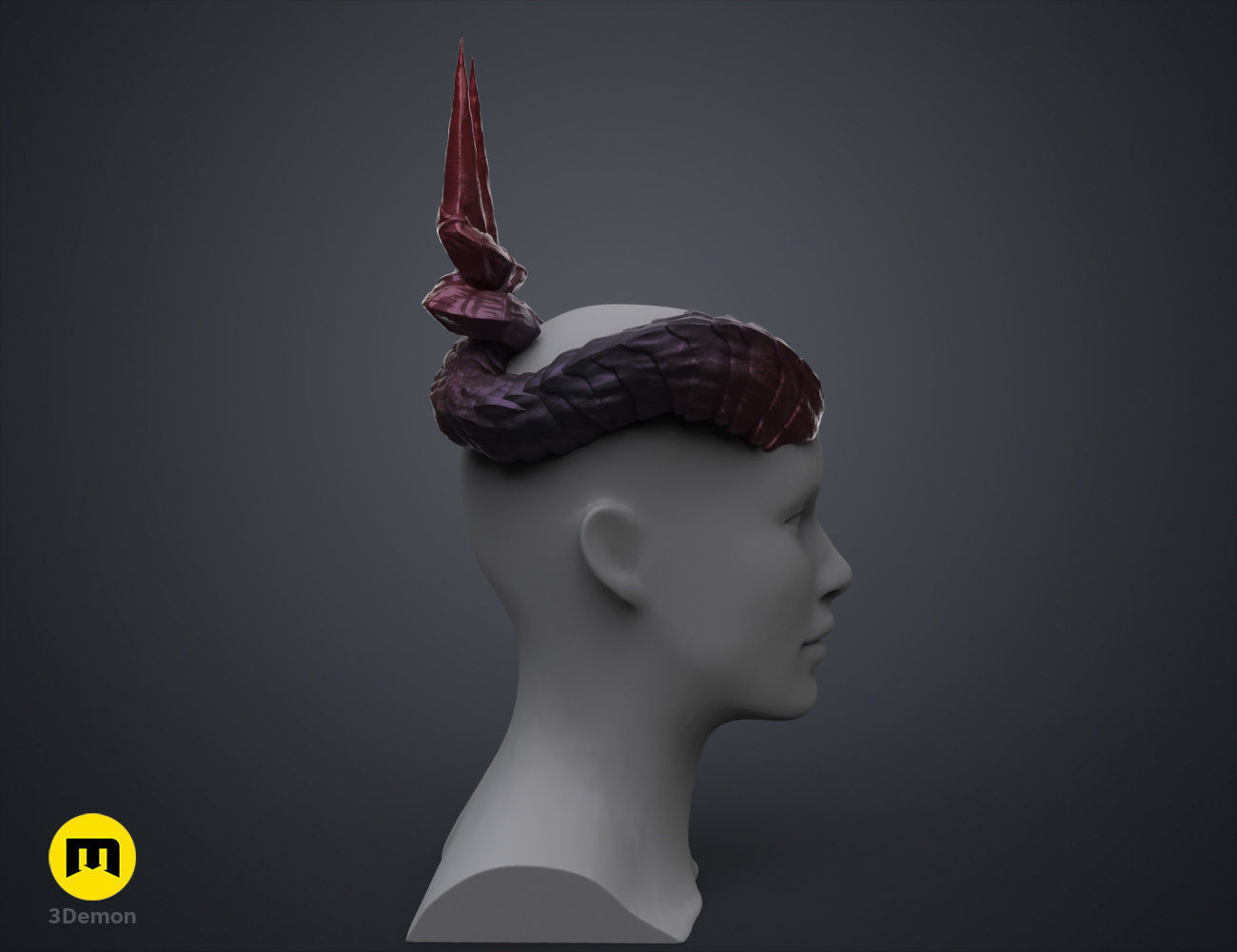 Ophelia Mardoon Horns - Critical Role 3D print model_1