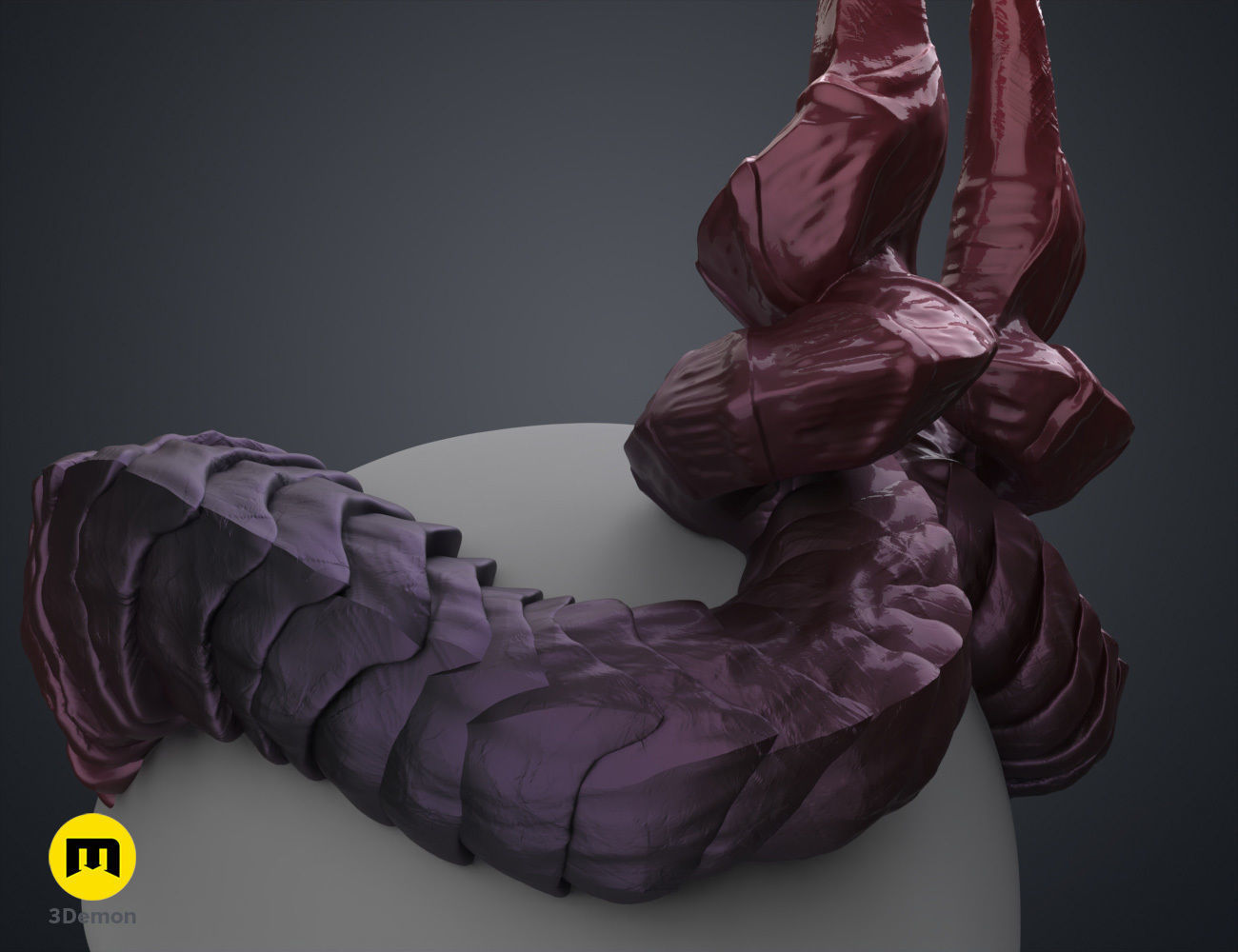 Ophelia Mardoon Horns - Critical Role 3D print model_3
