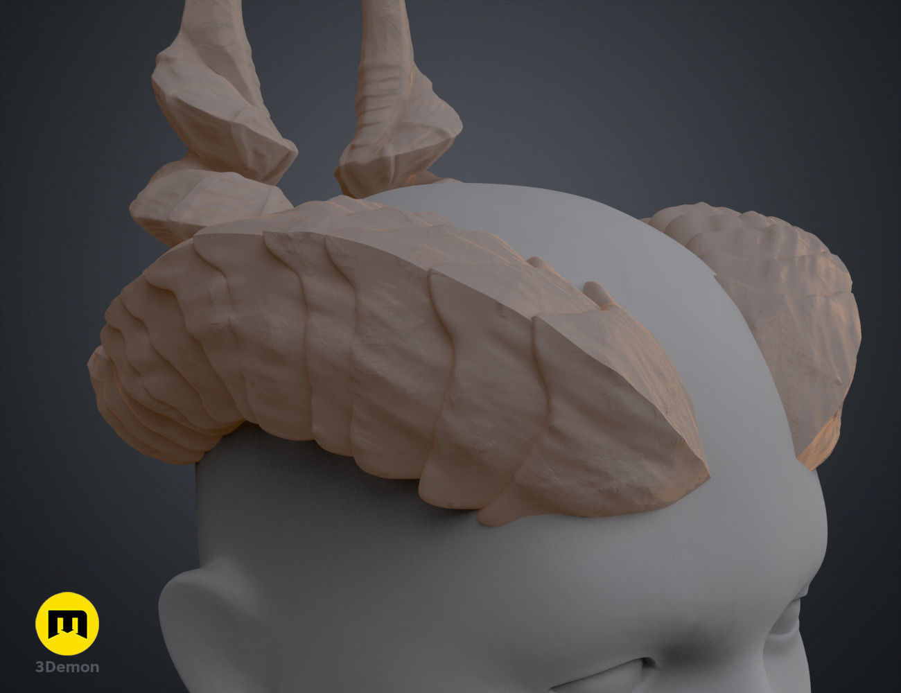 Ophelia Mardoon Horns - Critical Role 3D print model_11