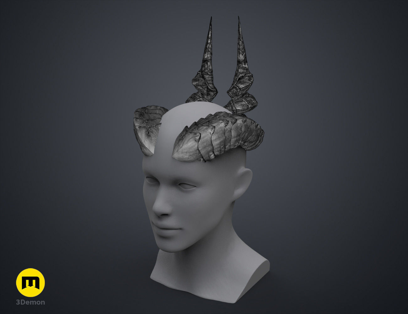 Ophelia Mardoon Horns - Critical Role 3D print model_8