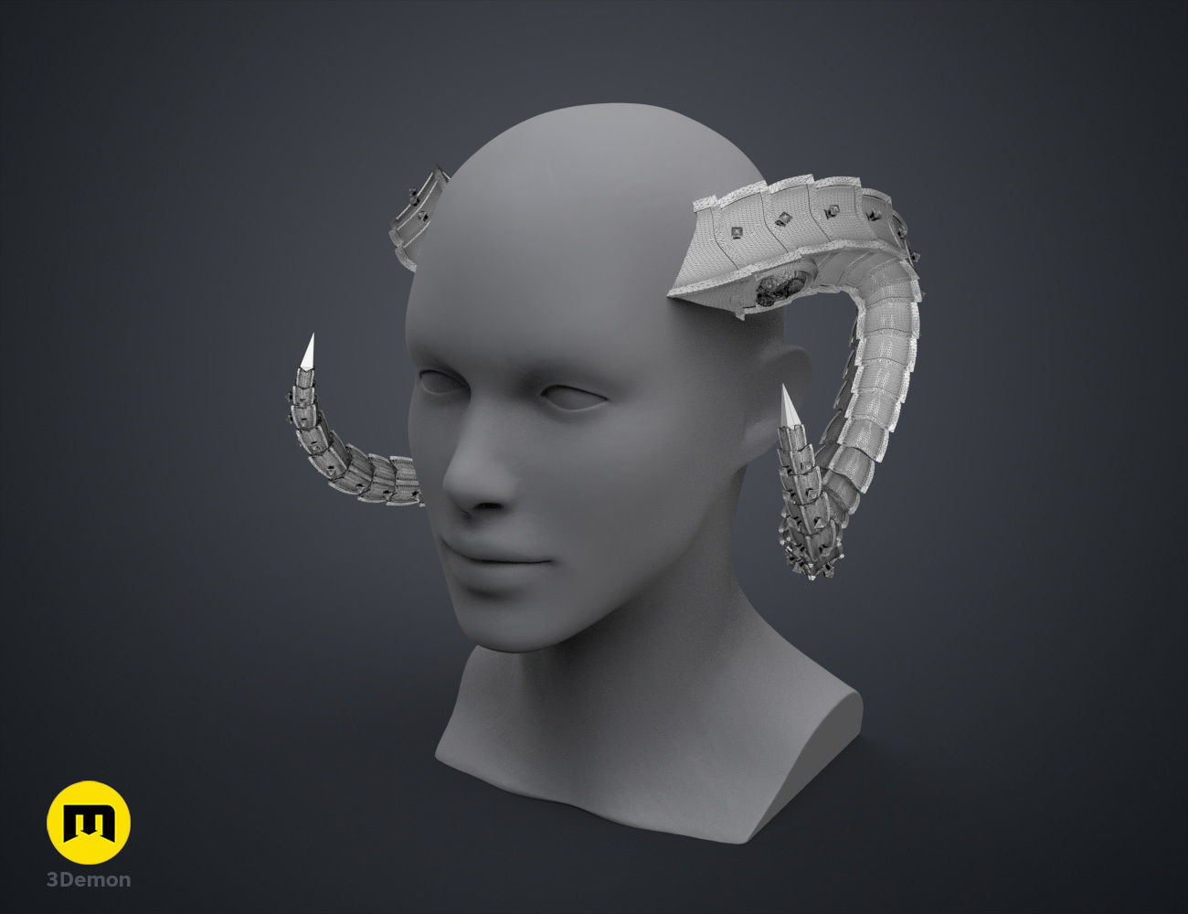 Metal Horns 3D print model_8