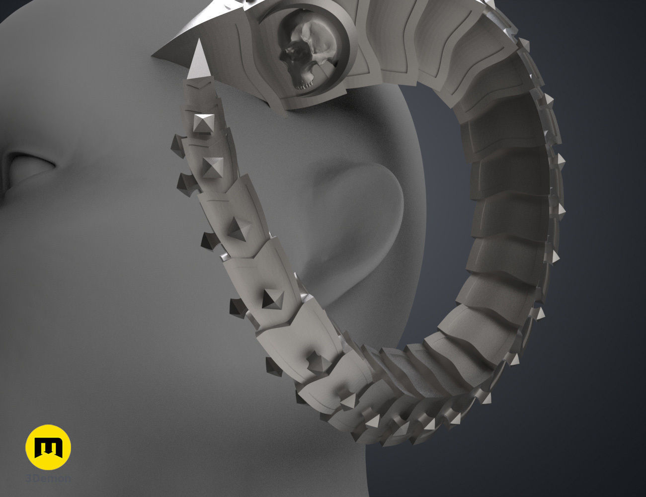 Metal Horns 3D print model_4