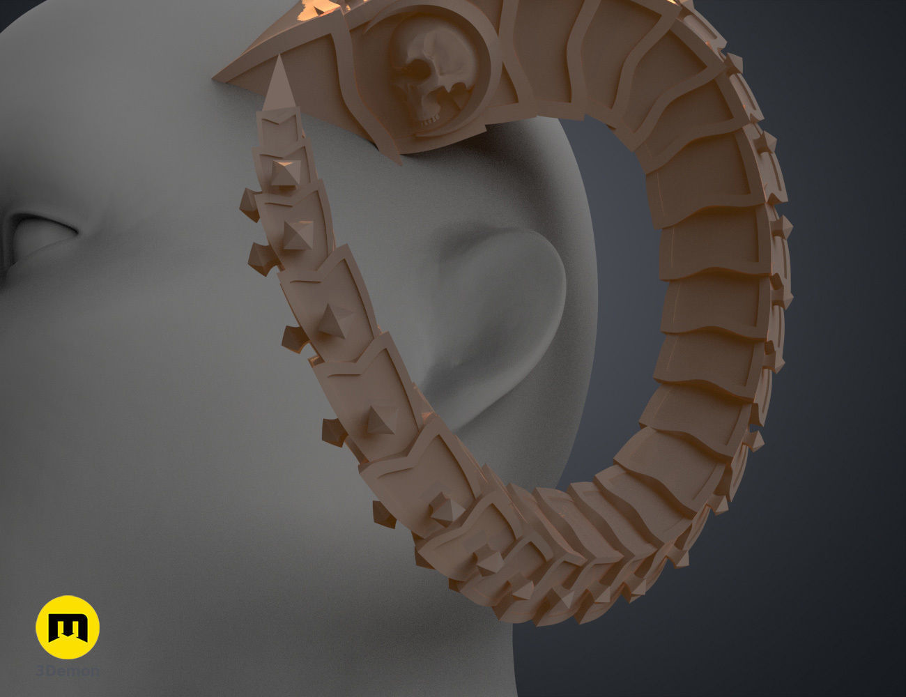 Metal Horns 3D print model_11