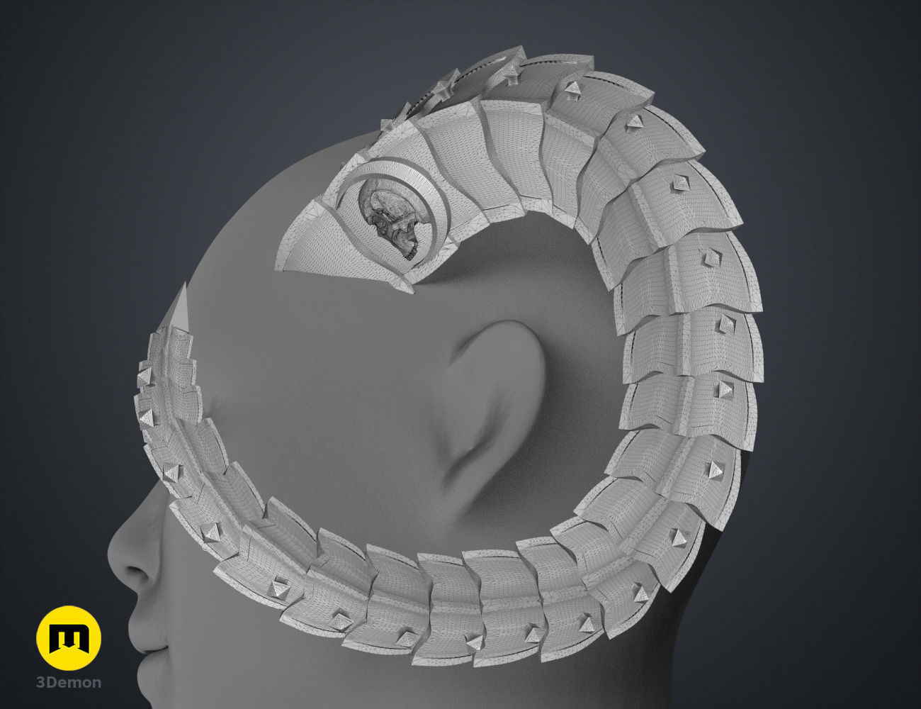 Metal Horns 3D print model_16