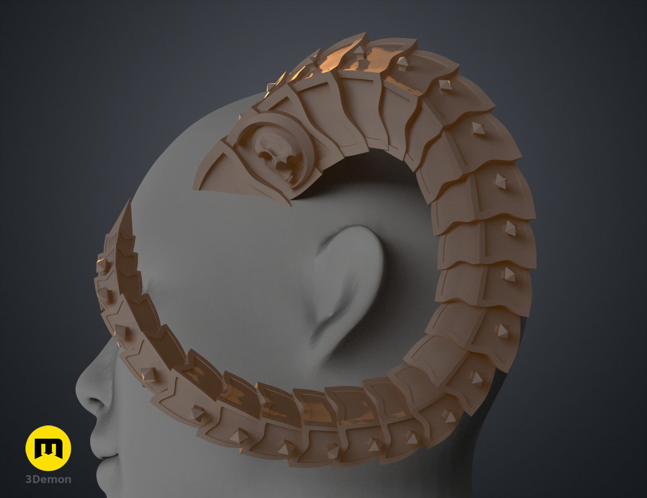 Metal Horns 3D print model_15