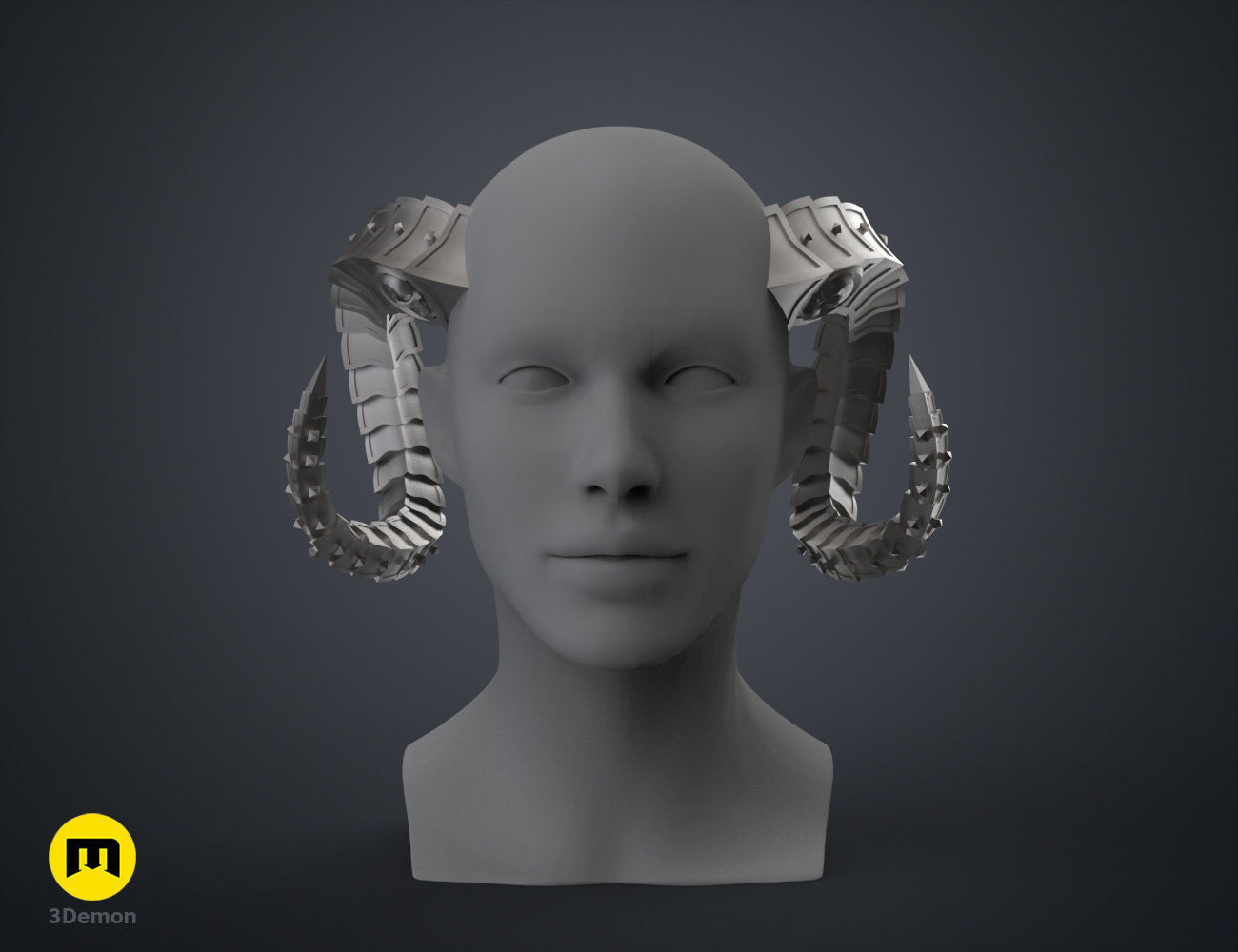 Metal Horns 3D print model_1