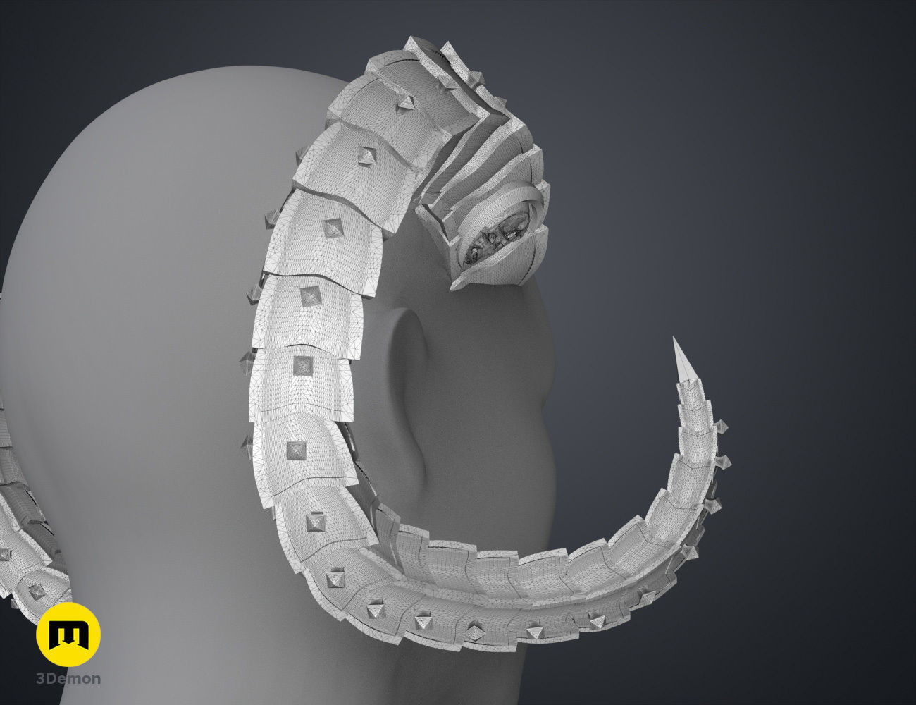 Metal Horns 3D print model_14