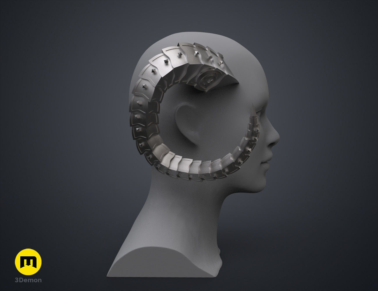 Metal Horns 3D print model_2