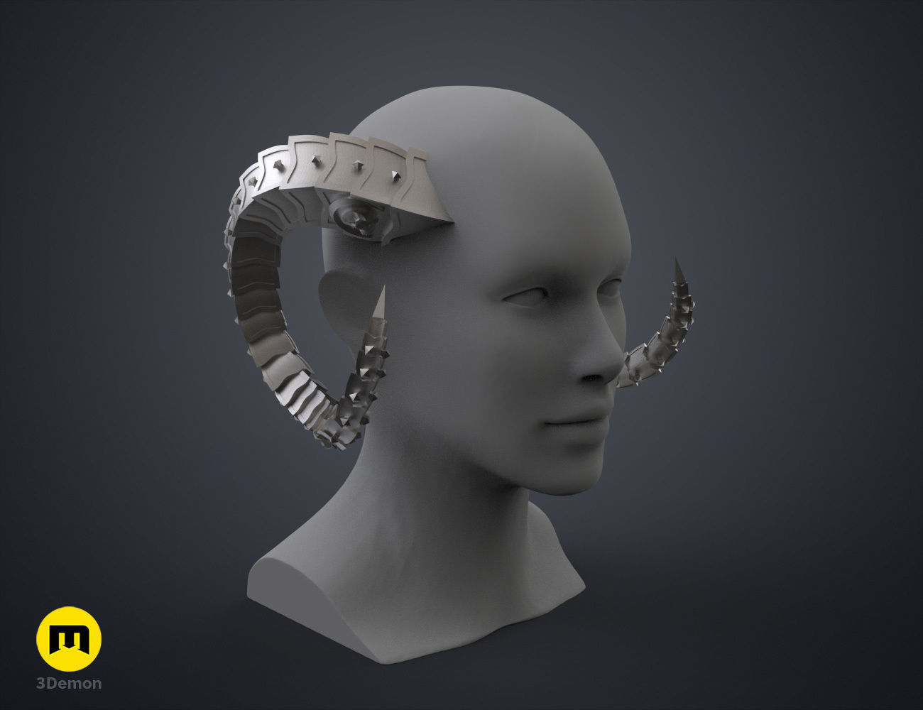 Metal Horns 3D print model_21