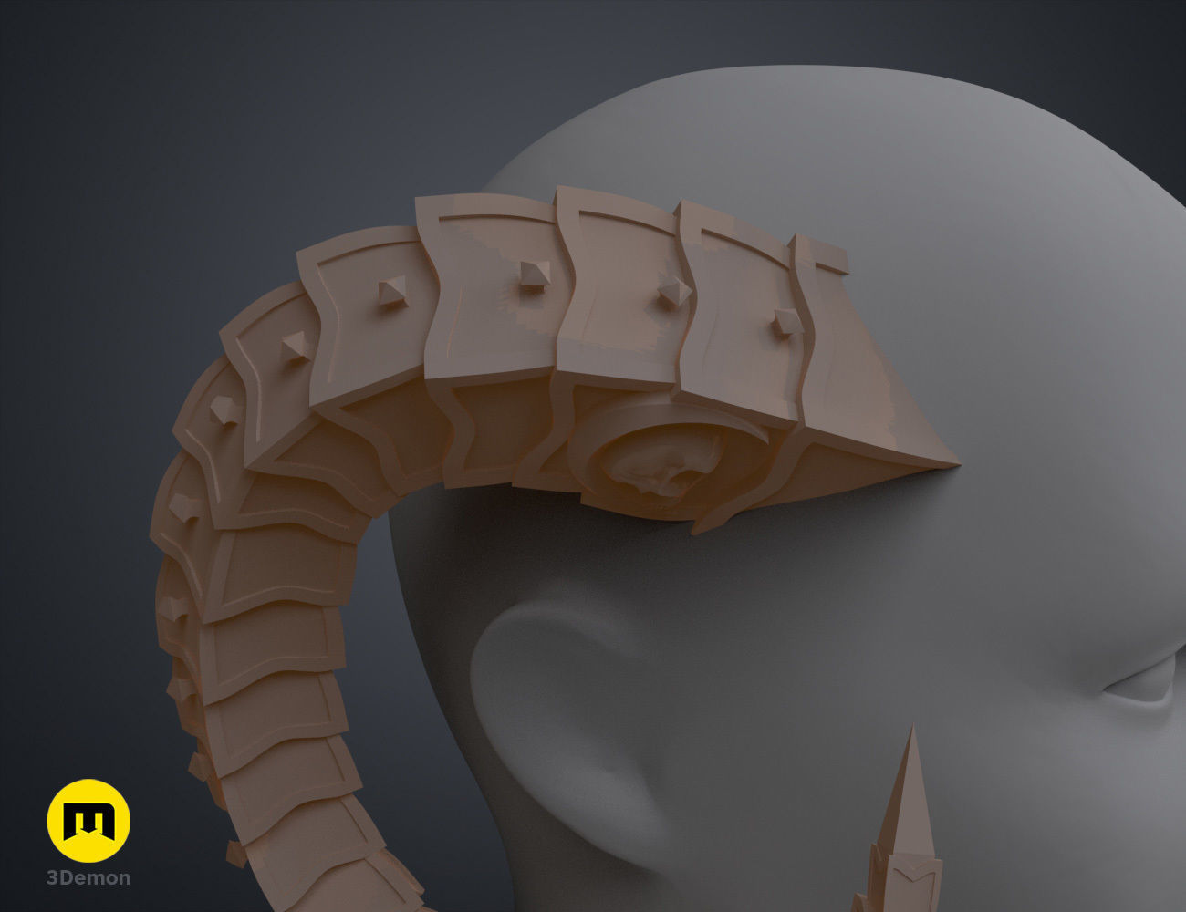 Metal Horns 3D print model_9