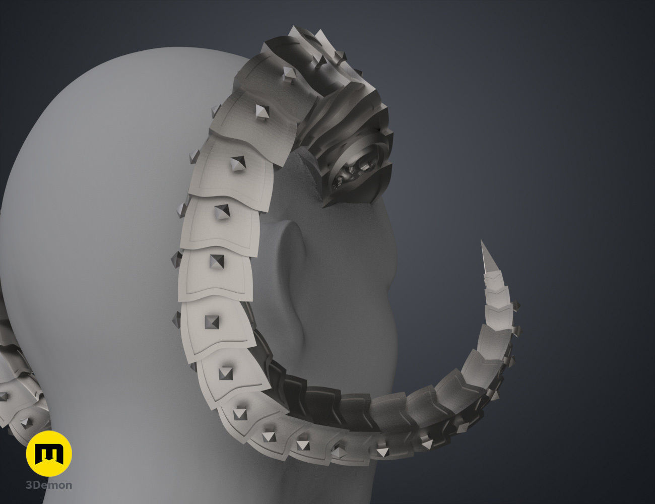 Metal Horns 3D print model_5
