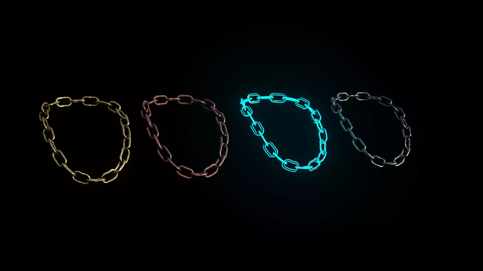 Standard Chain - Metahuman Ready Low-poly 3D model_0