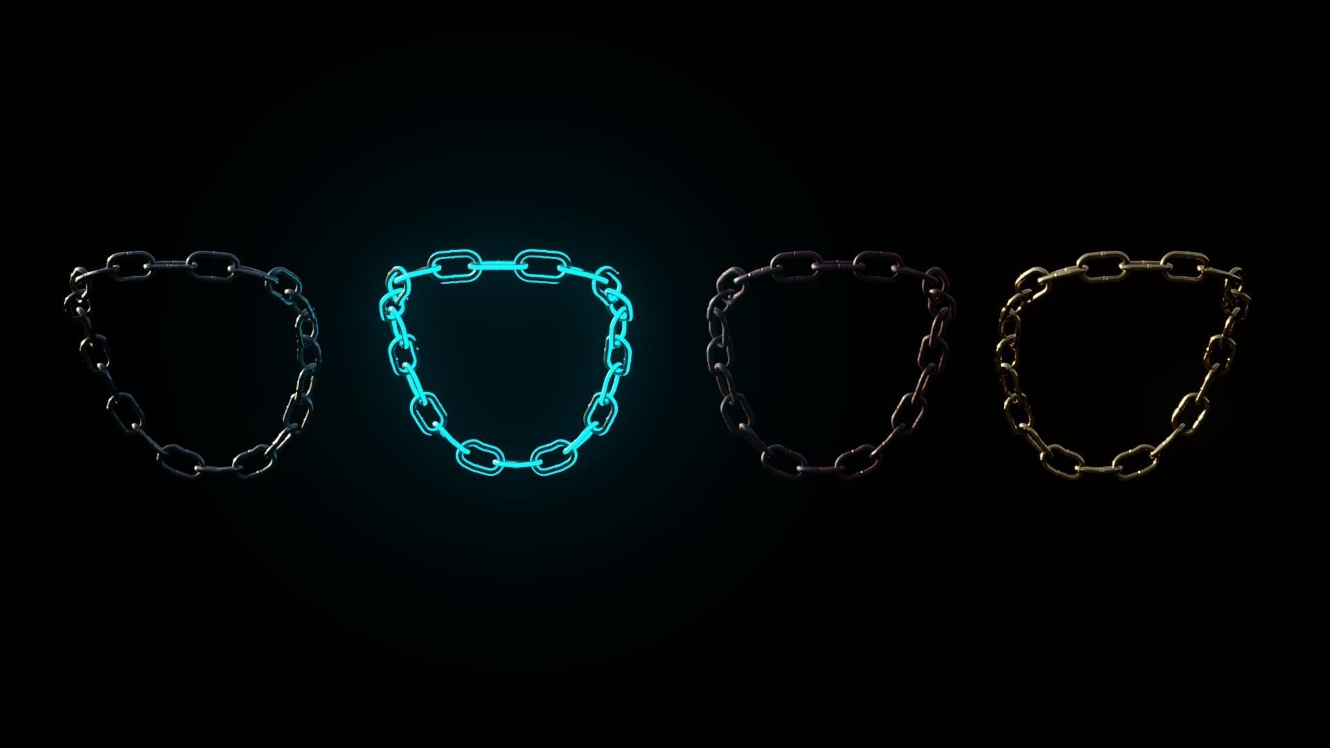 Standard Chain - Metahuman Ready Low-poly 3D model_3