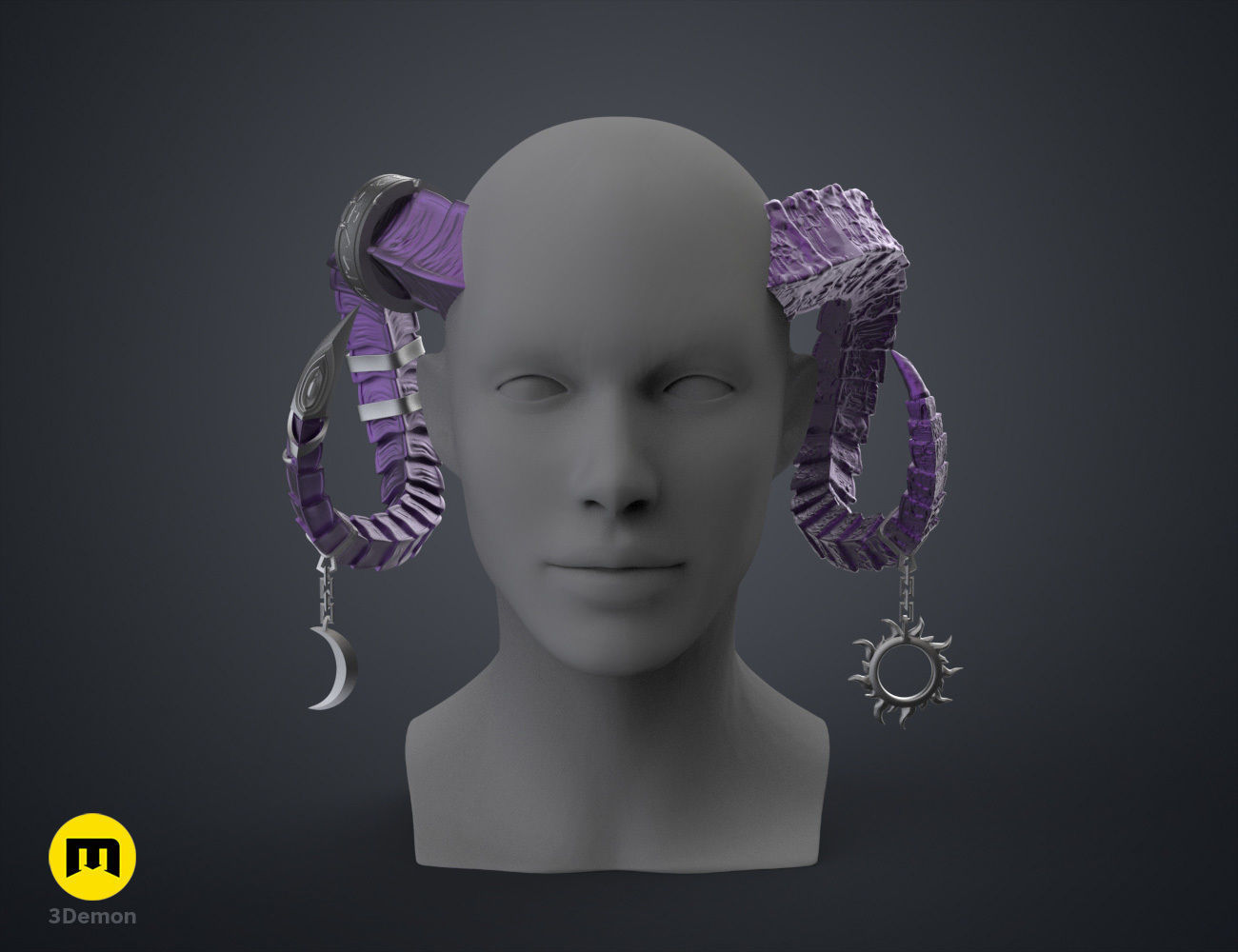 Lucien Tavelle Horns - Critical Role 3D print model_21