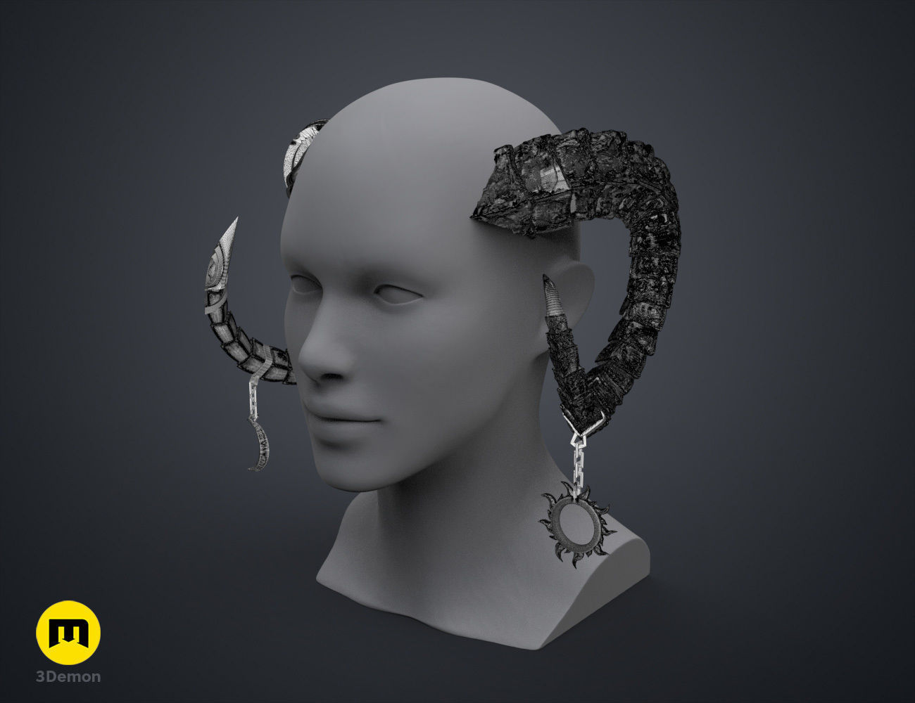 Lucien Tavelle Horns - Critical Role 3D print model_7