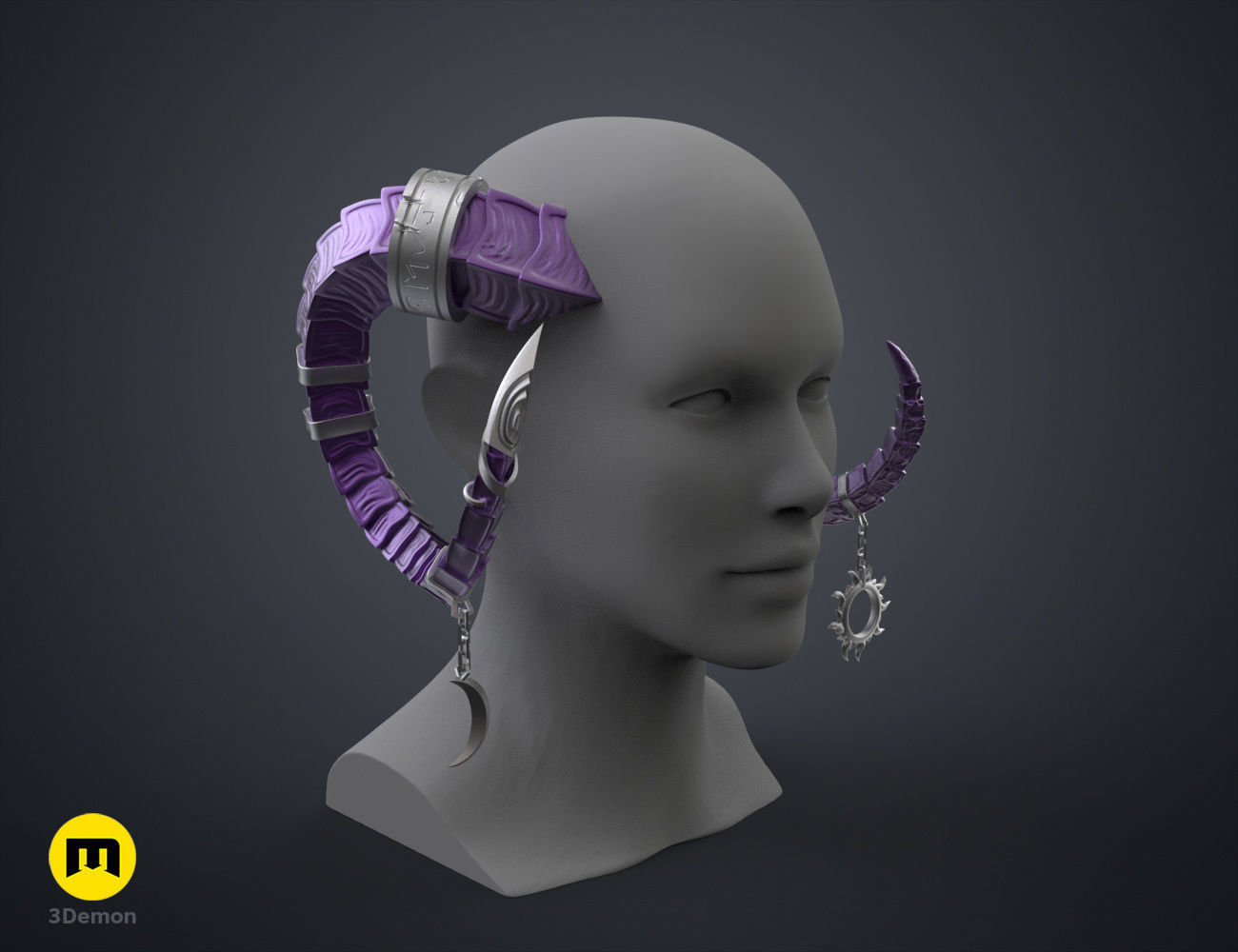Lucien Tavelle Horns - Critical Role 3D print model_25