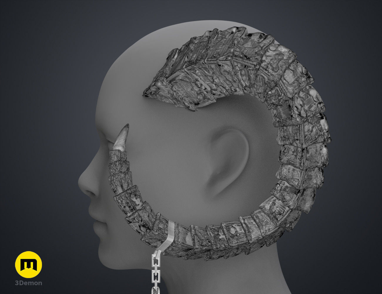 Lucien Tavelle Horns - Critical Role 3D print model_14