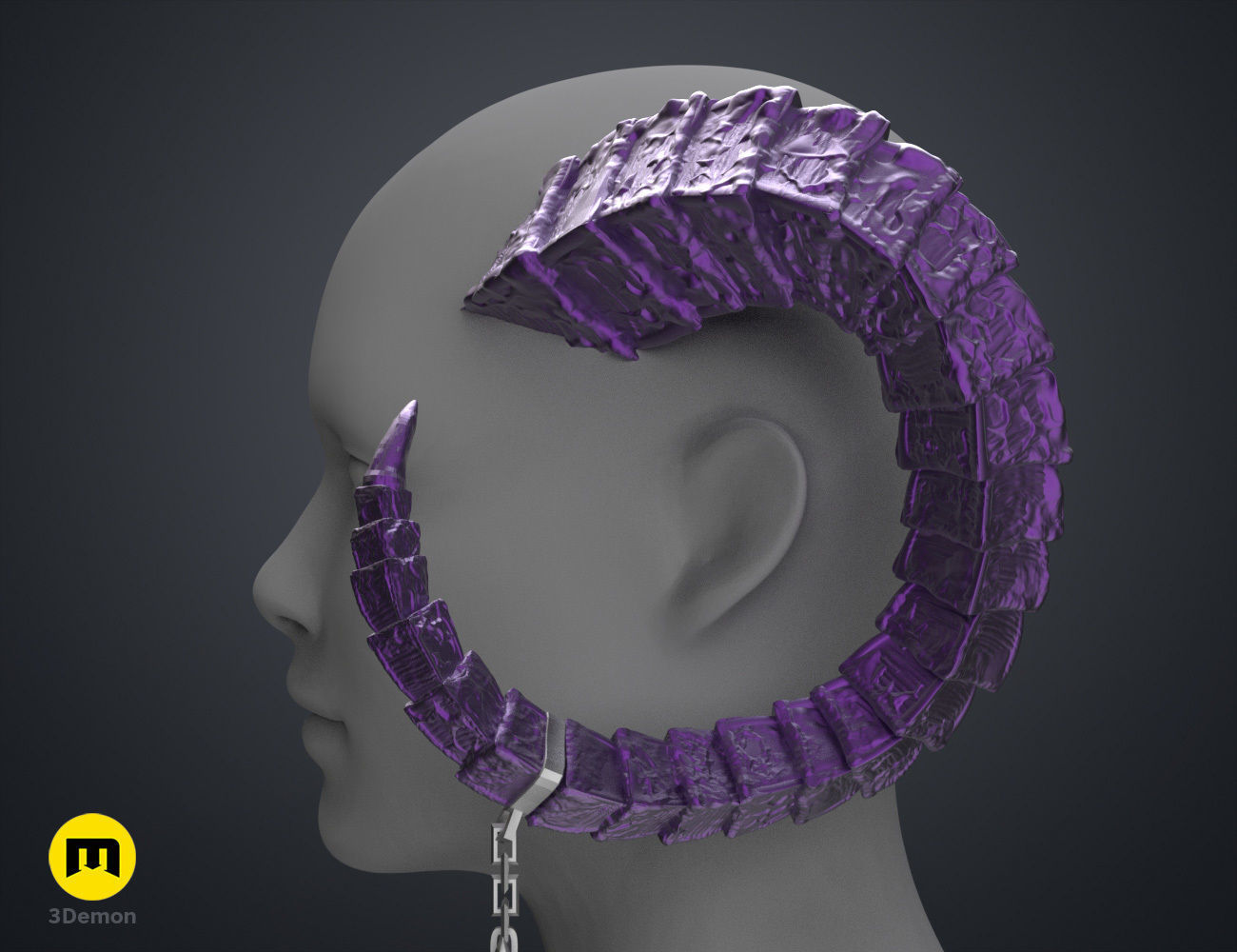 Lucien Tavelle Horns - Critical Role 3D print model_1