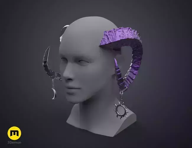 Lucien Tavelle Horns - Critical Role 3D print model
