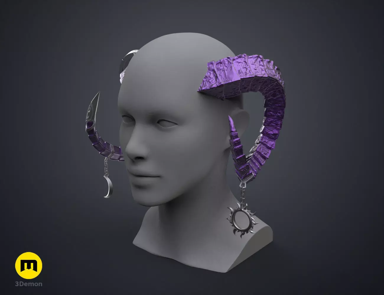 Lucien Tavelle Horns - Critical Role 3D print model_0