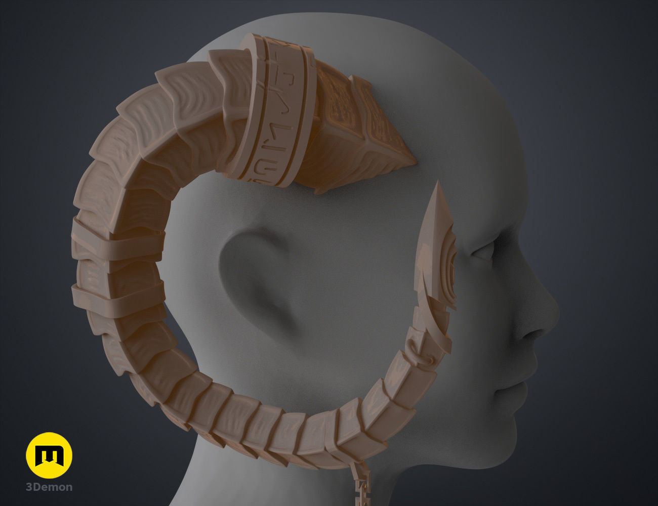 Lucien Tavelle Horns - Critical Role 3D print model_15