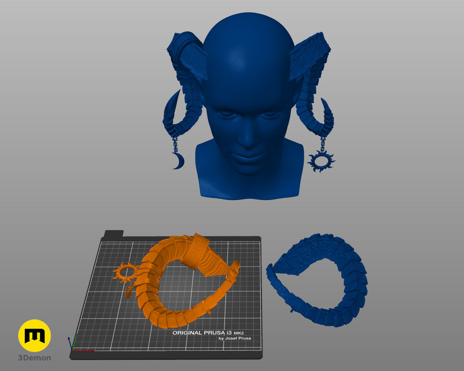 Lucien Tavelle Horns - Critical Role 3D print model_5
